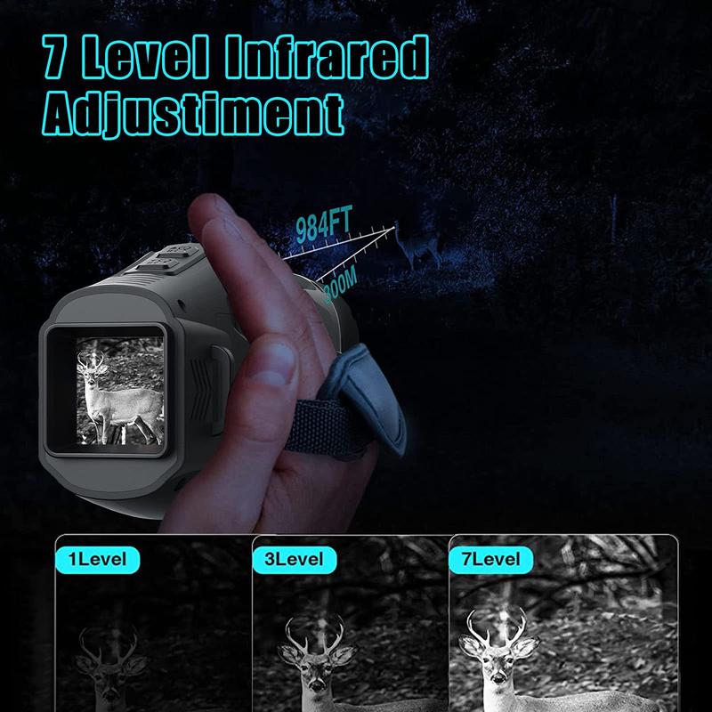 GARVEE Night Vision Goggles 1080p Digital Night Vision Monocular for Dark Travel Infrared Monoculars Save Photos Videos