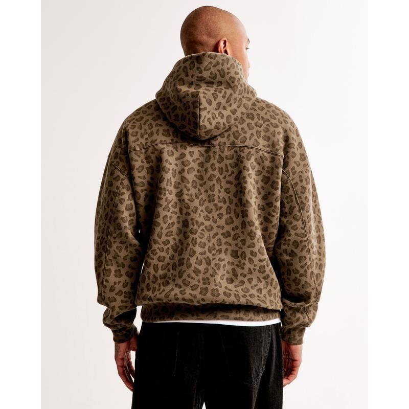 Abercrombie Leopard Hoodie-Abercrombie Cheetah Hoodie -Trendy Unisex OversizedPopover