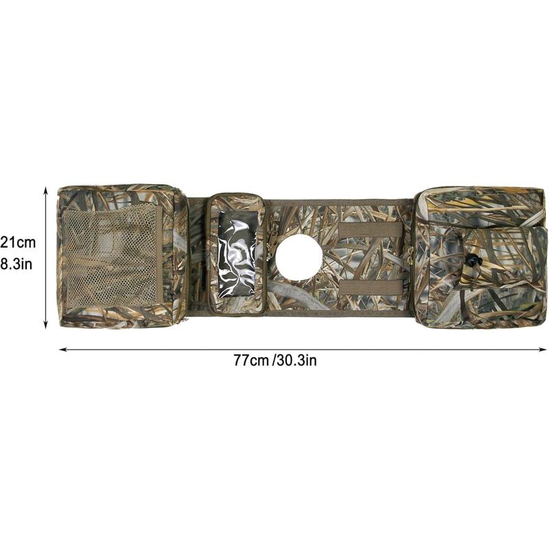 ATV Saddle Bag,Cargo Tank Phone Bag Storage Luggage for ATV UTV Snowmobile Motorcycle (Camo1)