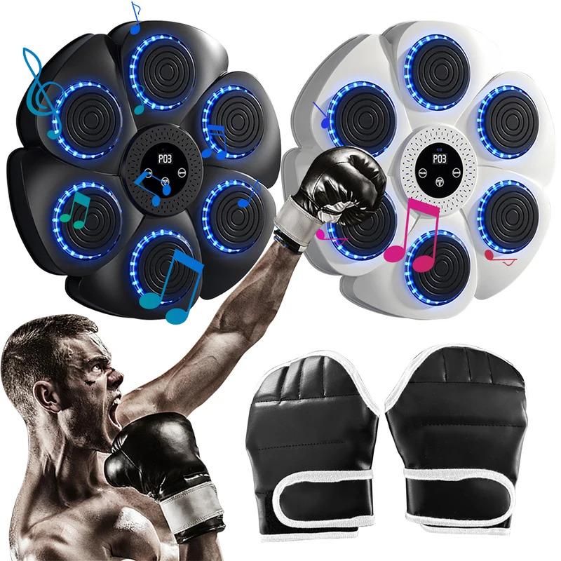 Music Boxing Machine Smart Bluetooth-Compatible Boxing Reaction Wall Target RGB Light Home Exercise Punching Training Equipment