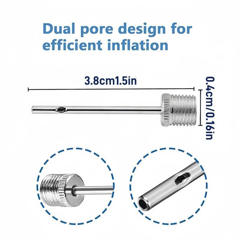 Double Ended Inflation Needle, 12pcs Stainless Steel Inflation Needle, Inflation Tool for Basketball, Football, Volleyball, Olive Ball Pump Needle