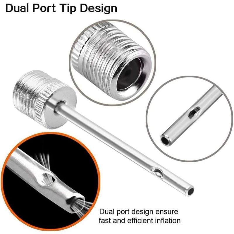 Double Ended Inflation Needle, 12pcs Stainless Steel Inflation Needle, Inflation Tool for Basketball, Football, Volleyball, Olive Ball Pump Needle