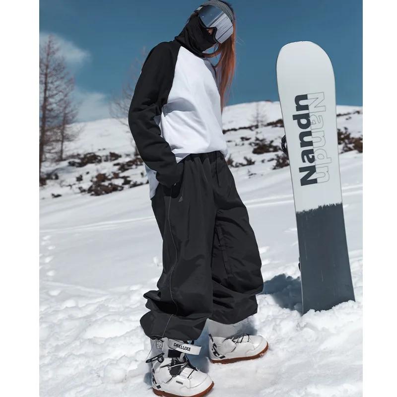 Harbin Northern Potato Ski Pants Men's Women's Style Single Board Windproof Waterproof Loose Fit Wear Resistant Board Pants