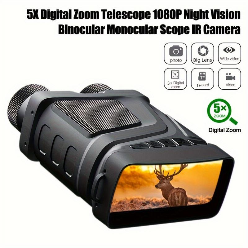 Video Digital 5X Zoom Night Vision Infrared Hunting Binoculars Scope IR Camera