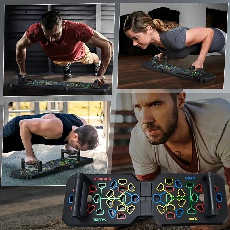 Push Up Handles 16-in-1 Multi-Function : Portable, Foldable, and Suitable for Men and Women - ABS Material