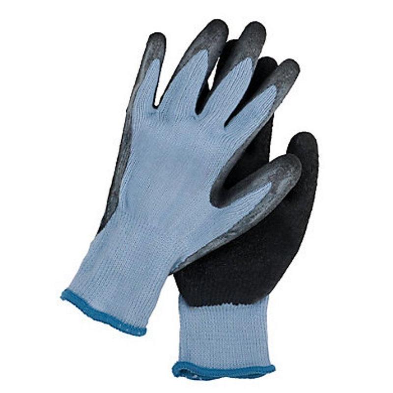 Coated Fishing Gloves, Blue Grey