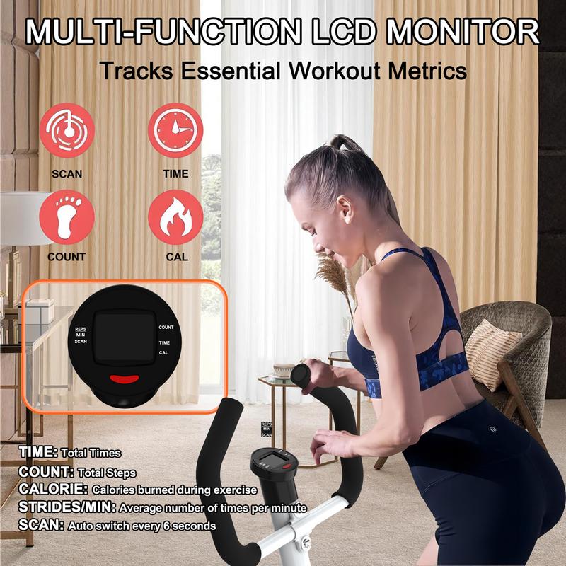 [SAYGOGO]Stair Stepper Machine with Handlebar-Mini Steppers for Exercise with 300LBS Loading Capacity, Hydraulic Fitness Stepper with LCD Monitor