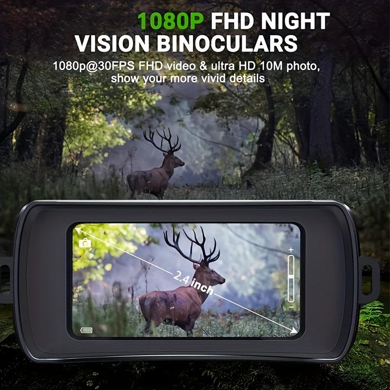 5X Digital Zoom Night Vision Binoculars - High-Performance Night Vision Scopes with Long Infrared Viewing Distance, Rechargeable Battery, and Camera for Hunting, Camping, and Outdoor Adventures Colorful Digital