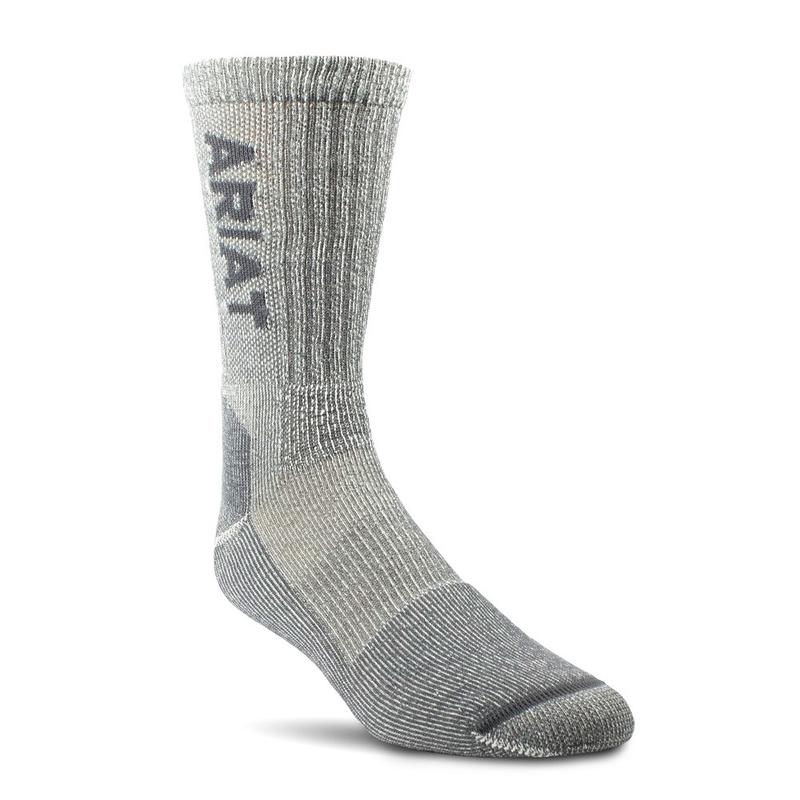 Casa Raul Ariat Lt Wt Steel Merino Blend Gray - Accessories Socks  - 10036493 Ar2186-050