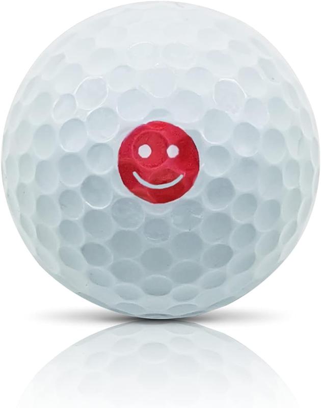 Happy Smiling Face Golf Ball Stamp Marker Multiple Designs Faces, Emojis Icons Golf Ball Stamp