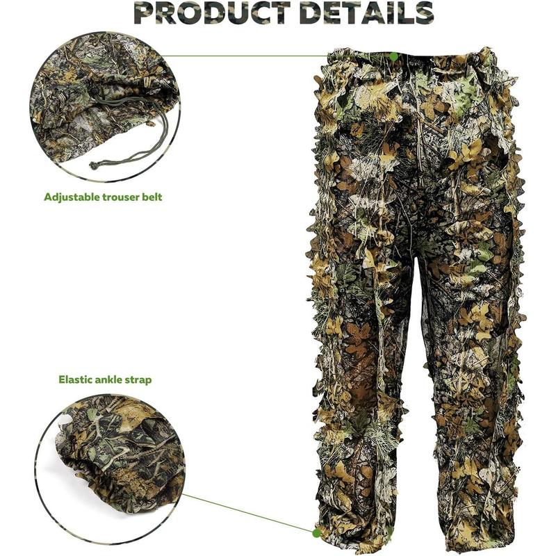 Upgrade Ghillie Suit Outdoor 3D Lifelike Super Lightweight Hooded Camouflage Clothing Jungle Woodland