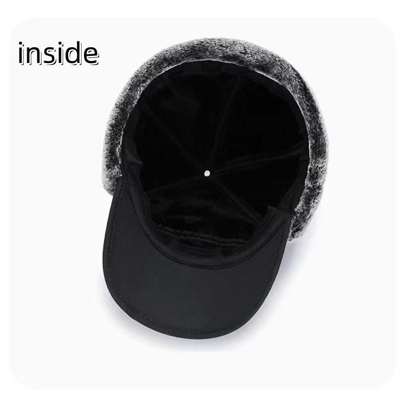 latest-Men's Winter Trapper Hat with Ear Flaps and Face Mask, Windproof Thermal Design and Faux Fur Lining for Hunting, Skiing, and Cycling Windproof Thermal outdoor hat