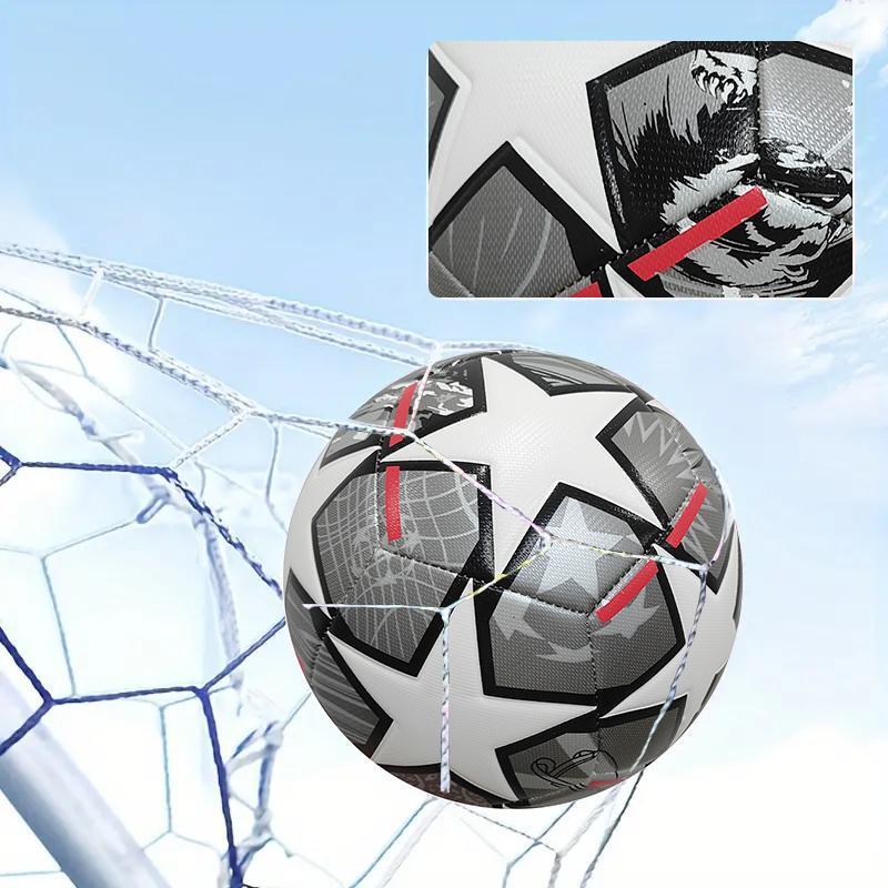 Star Animal Pattern Soccer Ball, 1 Count Star Pattern Soccer Ball For Kids & Adults, Football Ball For Indoor & Outdoor Play