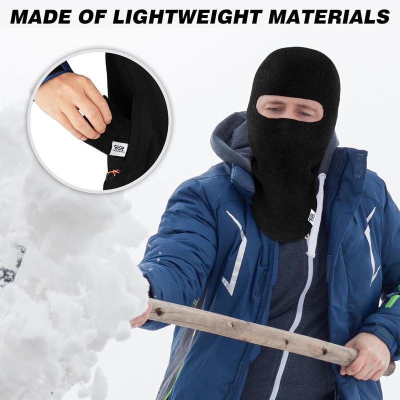 Balaclava Ski Mask Winter Windproof Thermal Knit Fleece Face Mask for Men Women