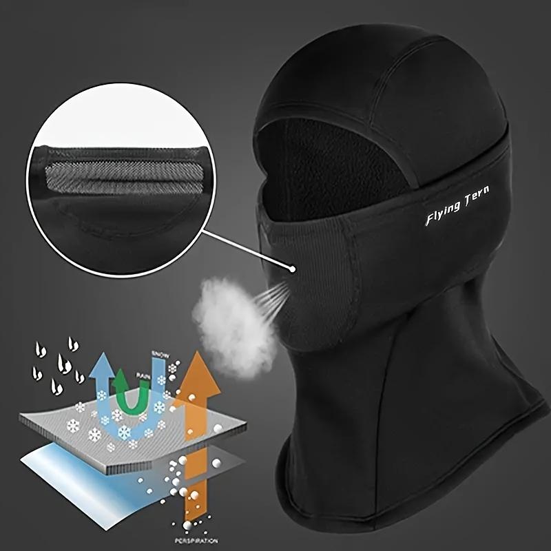 2PCS Thermal Fleece Balaclava Ski Mask - Windproof, Breathable, Warm, Moisture-Wicking Face Cover for Men and Women - Perfect for Outdoor Activities in Cold Weather