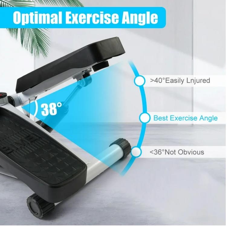 Portable Fitness Pedal Stationary Exercise Machine Bike for Arms and Legs - Under Desk Calorie Burner