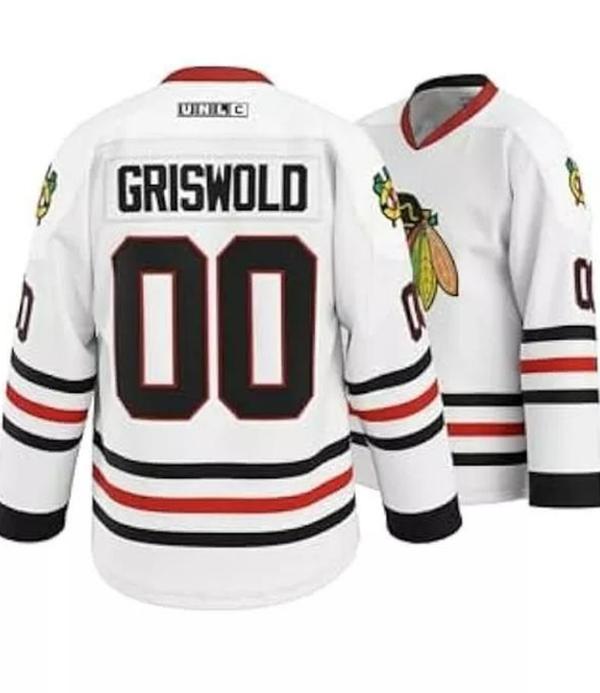 Clark Griswold Christmas Vacation #00 Movie Hockey Jersey White, Make Your Movie Fan Jersey Shirt Gift, Printed America Sport Jersey Collection