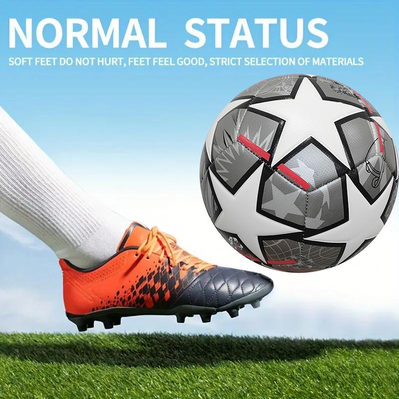 Star Animal Pattern Soccer Ball, 1 Count Star Pattern Soccer Ball For Kids & Adults, Football Ball For Indoor & Outdoor Play