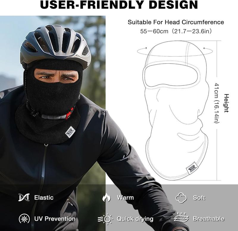 Balaclava Ski Mask Winter Windproof Thermal Knit Fleece Face Mask for Men Women