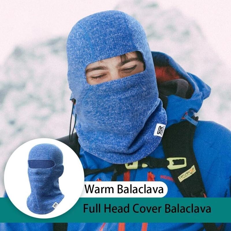 Balaclava Ski Mask Winter Windproof Thermal Knit Fleece Face Mask for Men Women