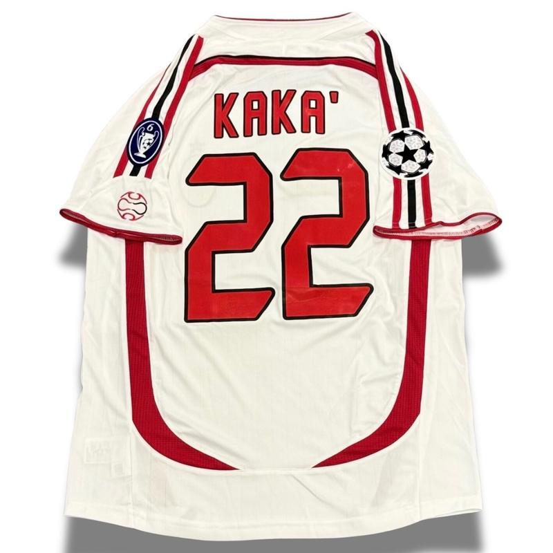 Soccer Jersey   Retro   2006-2007   Fan Version   Best Quality   AC   White   K22