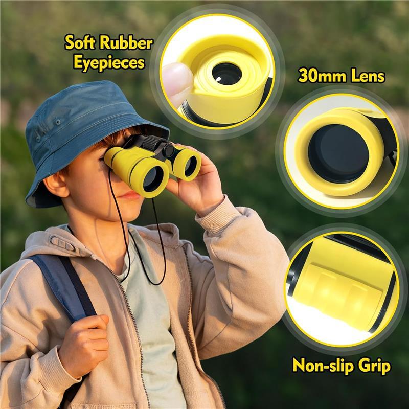 Binocular for Kids, Kids Binoculars for Ages 3-12 Boys Girls, Outdoor Gifts Toys for Kids- Perfect for Bird Watching, Camping, and Outdoor Exploration