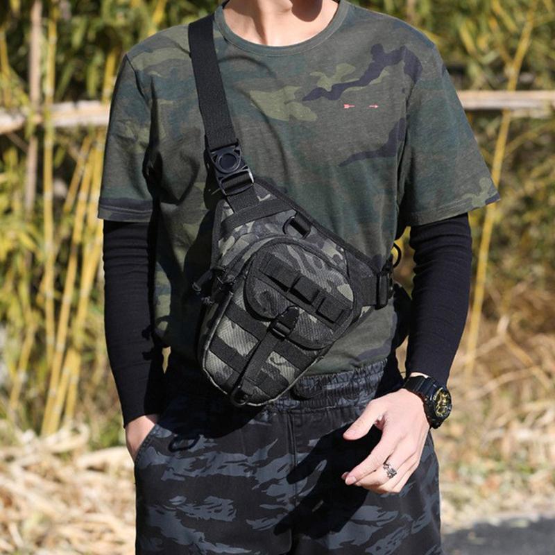 Camo Pattern Sports Leg Bag, Multifunctional Tactical Waist Bag, Outdoor Fishing Bag, Sports Bag for Men & Women