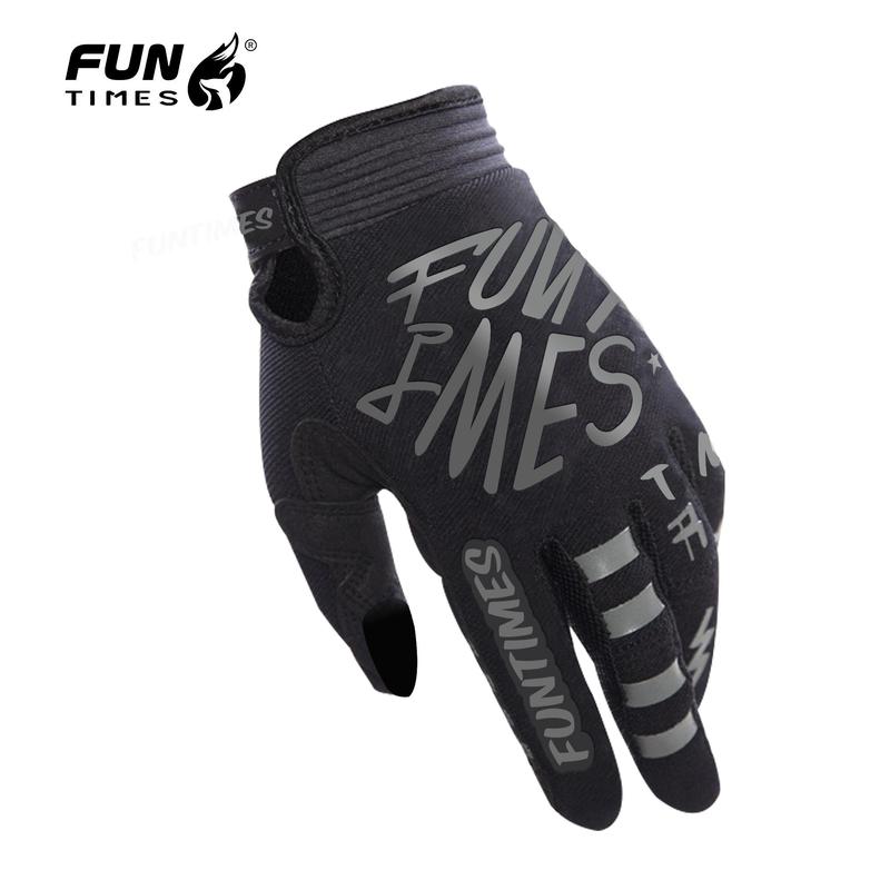 Sports Gloves, 1 Pair Non-slip Wear-resistant Full Finger Gloves, Durable Cycling Gloves for Men & Women, Cycling Equipment, Racing Car Gloves