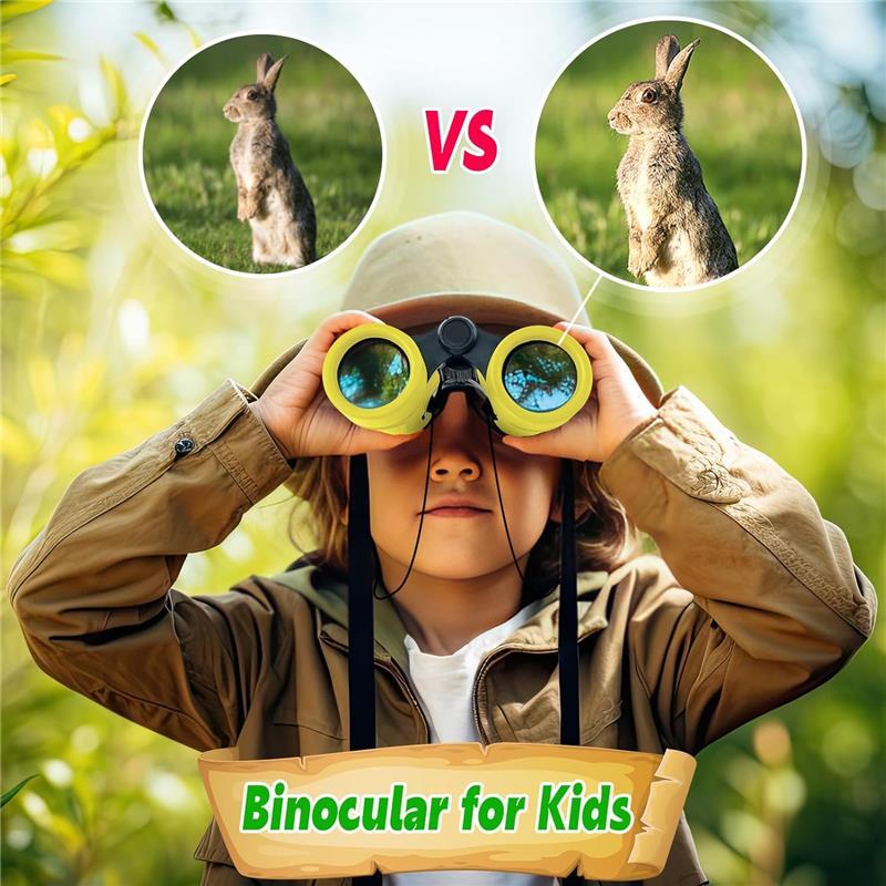 Binocular for Kids, Kids Binoculars for Ages 3-12 Boys Girls, Outdoor Gifts Toys for Kids- Perfect for Bird Watching, Camping, and Outdoor Exploration