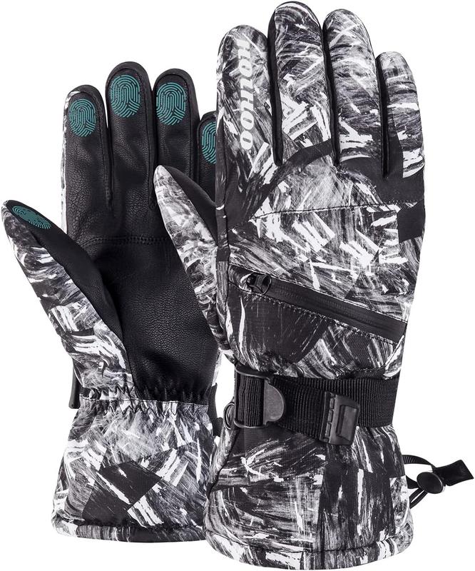 Ski Gloves, Waterproof Snow Gloves -30 Winter Gloves for Cold Weather Touchscreen Snowboard Gloves Warm for Men Women