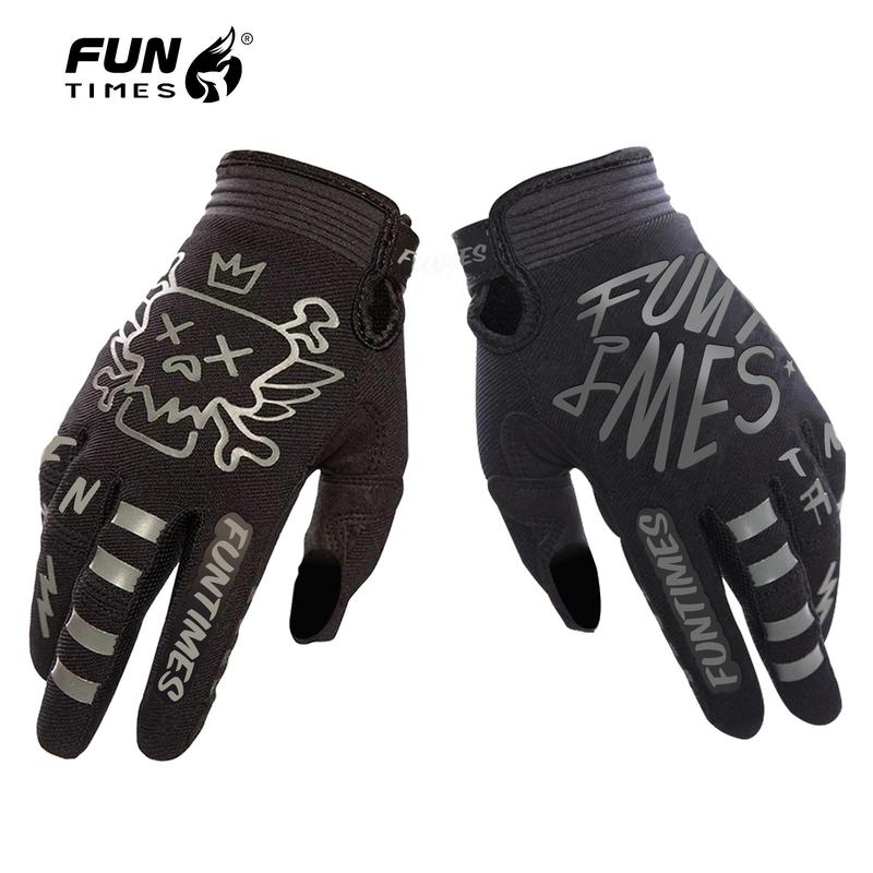 Sports Gloves, 1 Pair Non-slip Wear-resistant Full Finger Gloves, Durable Cycling Gloves for Men & Women, Cycling Equipment, Racing Car Gloves