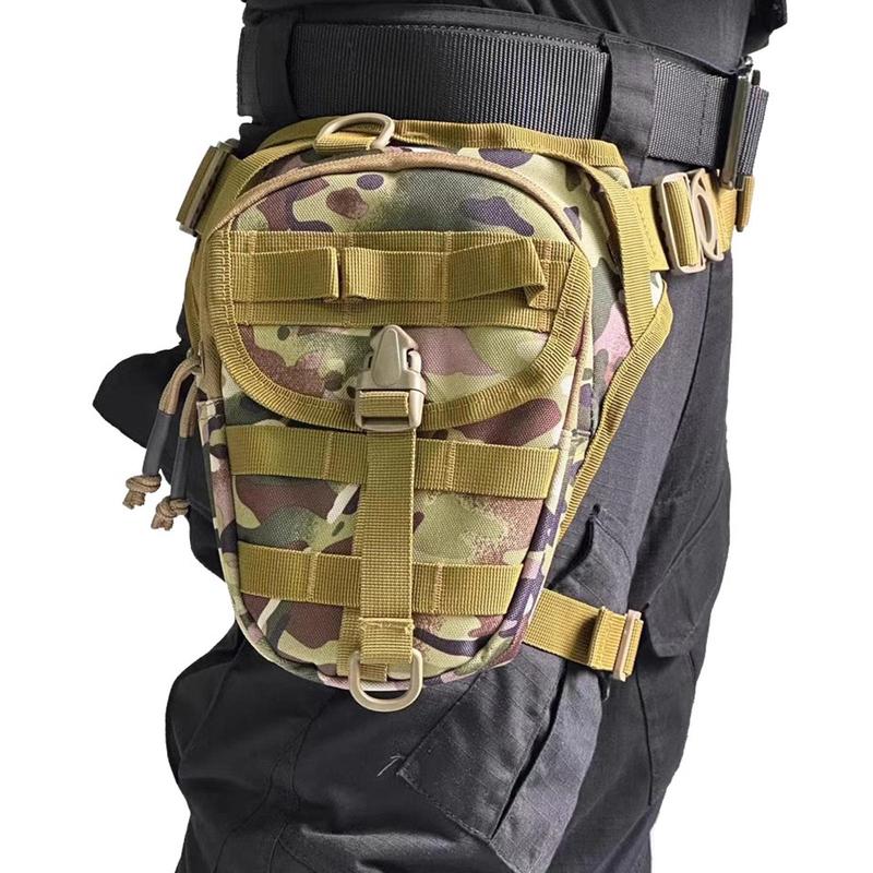 Camo Pattern Sports Leg Bag, Multifunctional Tactical Waist Bag, Outdoor Fishing Bag, Sports Bag for Men & Women