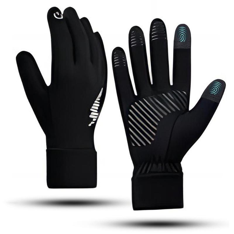 Touch Screen Sports Gloves, 2 Counts Winter Warm Gloves, Outdoor Sports Gloves for Running, Cycling, Hiking, Walking, Typing, Cold Work, Sports, Football