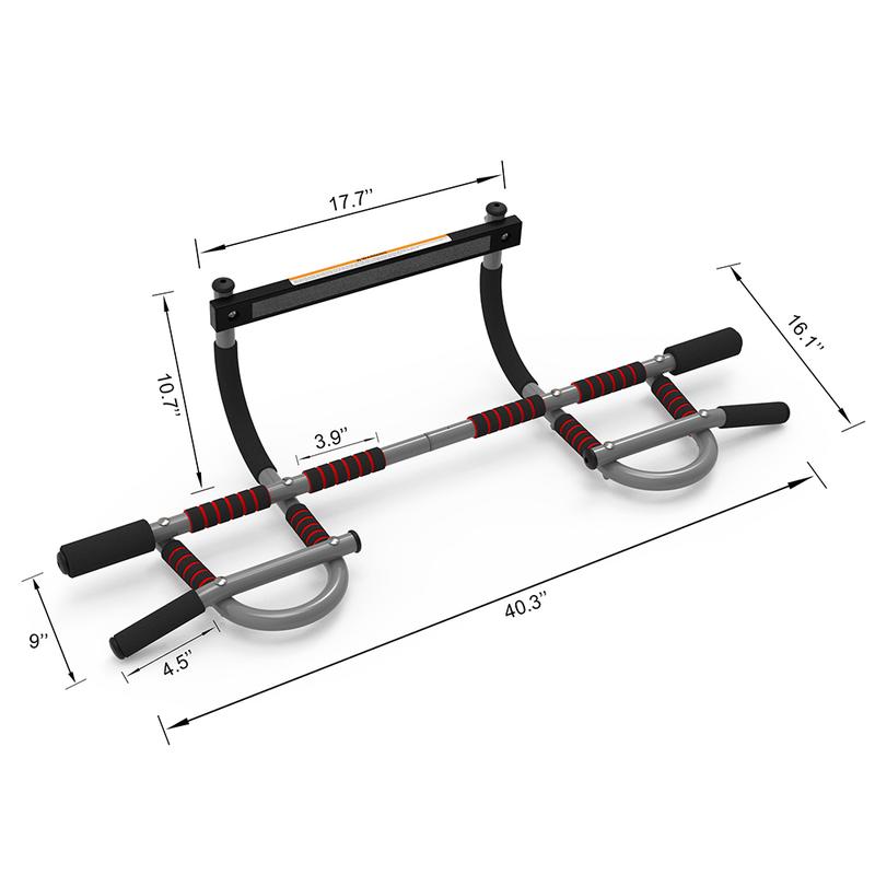 Pull-Up Bar For Door Frame Adjustable Portable Upper Body Fitness Workout For Home Gyms Adjustable Door