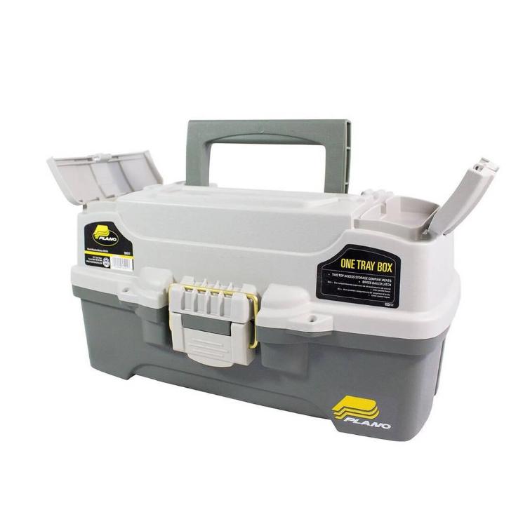 Plano 6201 One-Tray Tackle Box, Bait Storage, Extending Cantilever-tray Design