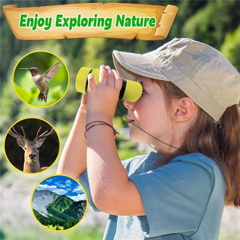 Binocular for Kids, Kids Binoculars for Ages 3-12 Boys Girls, Outdoor Gifts Toys for Kids- Perfect for Bird Watching, Camping, and Outdoor Exploration