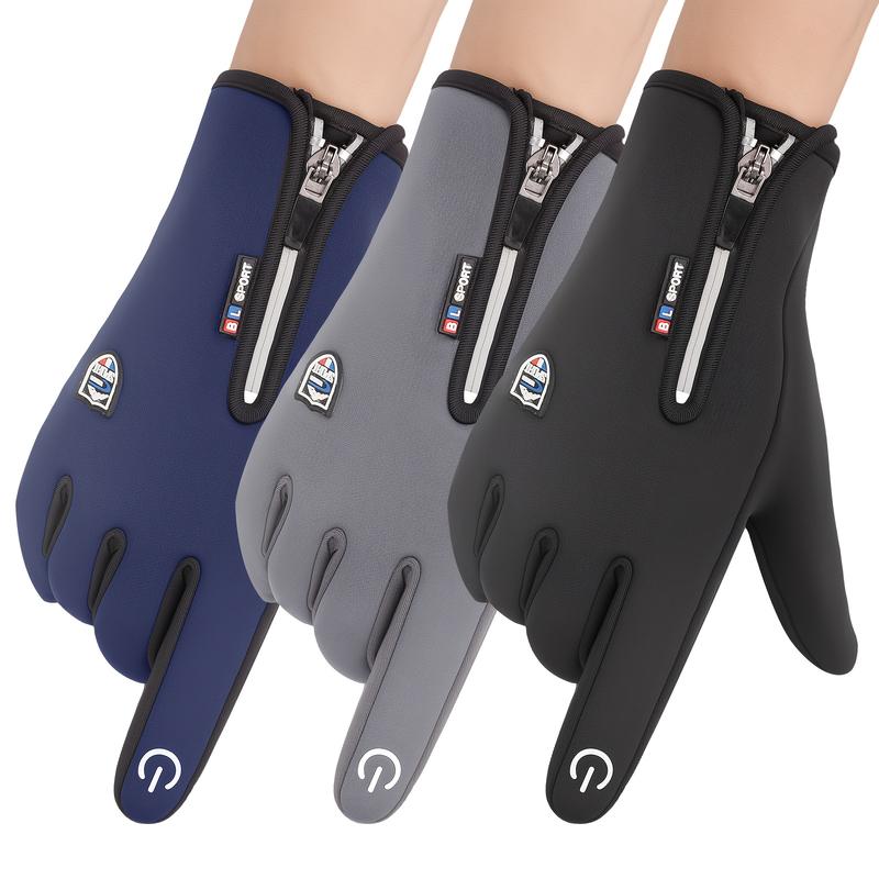 Foricom Outdoor Cold and Windproof Sports Gloves, Cold Touch Screen Non-Slip Waterproof and Windproof, Suitable for Cycling and Skiing, Traveling Alone, Unisex Winter Warm Gloves