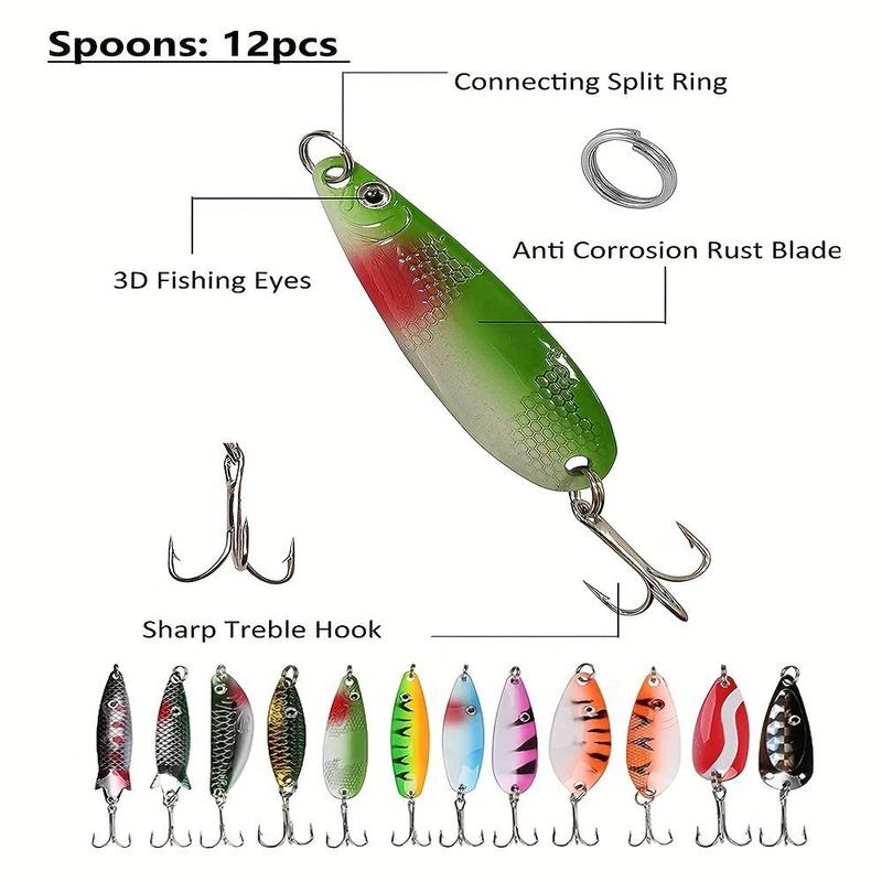 Fishing Lures Kit (30pcs), Artificial Fishing Bait with Hook, Fishing Accessories for Outdoor Fishing