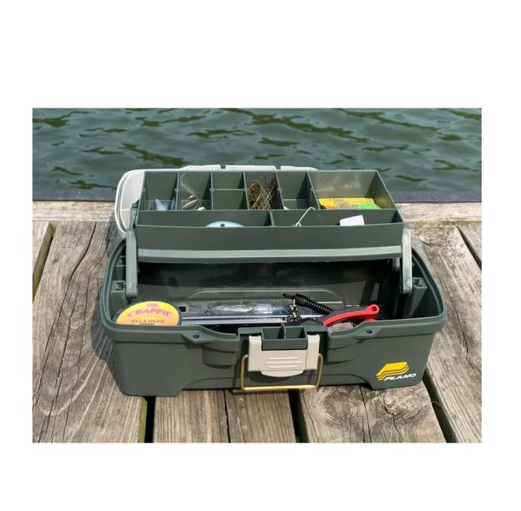 Plano 6201 One-Tray Tackle Box, Bait Storage, Extending Cantilever-tray Design