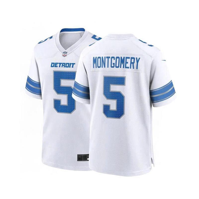 DD.Montgomeryy #5 Detroiit Lionss Limited Jersey - NCAA gear, Home Jersey, Sports Jersey for Soccer Fans, Gift for Him, Birthday Gift, Christmas Gift, New Year- Best Price, Fullsize S - 5XL Crewneck Cotton Menswear Top