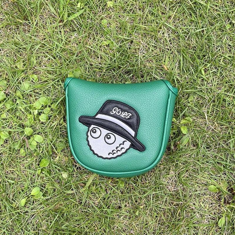 Cartoon Embroidered Pattern Magnetic Closure Golf Club Cover, Waterproof & Wear-resistant Golf Club Cover, Golf Accessories, Christmas Gift