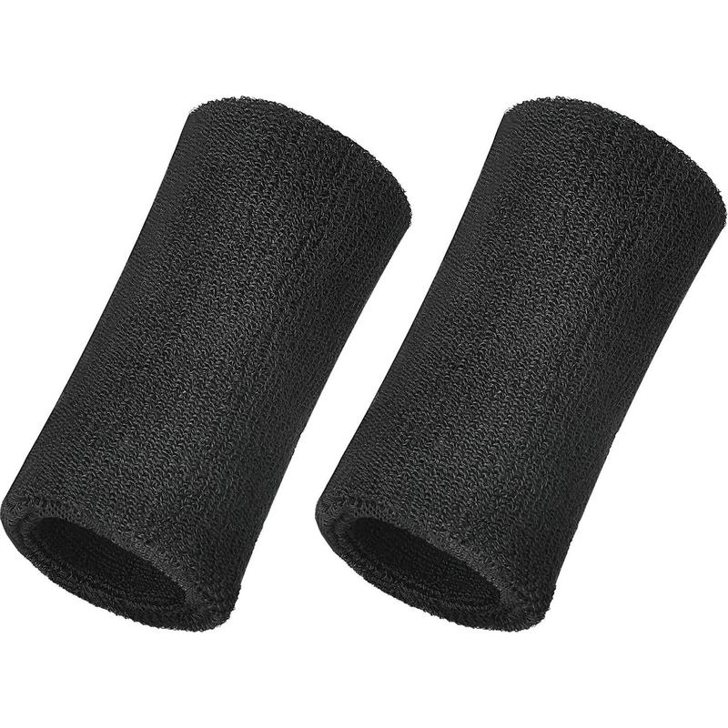 Willb 6 Inch Wrist Sweatband Sport Wristbands Elastic Athletic Wrist Bands for Sports 2 Pieces