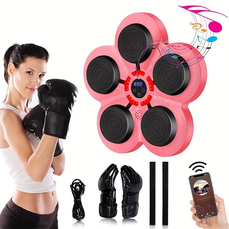 3pcs Intelligent Music Boxing Machine - Wall Mounted, Adjustable Height, 9 Speed Adjustments, Electronic Trainer with Gloves, No Punching Installation, Boxing Fitness Exercise