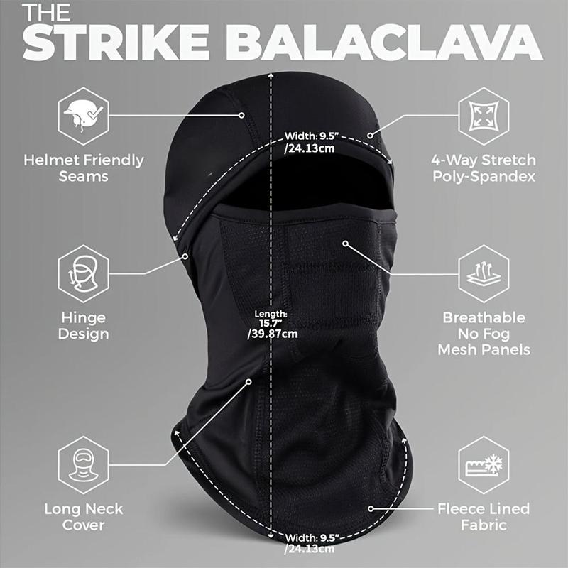 Balaclava Mask, Winter Face Mask for Men & Women, Cold Weather Gear for Skiing, Snowboarding & Motorcycle Riding