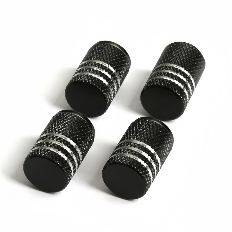 Aluminum Alloy Bicycle Tire Valve Cap, 4 Counts Protects The Valve Core, Increases Tire Pressure, and Is Easy To Install, Car Tire Valve Tool