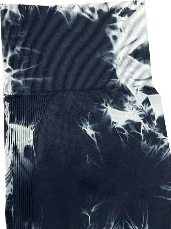 Women's Tie Dye High Waist Sports Leggings, Casual Comfy Breathable Skinny Pants for Yoga Gym Workout Running, Ladies Sportswear for All Seasons