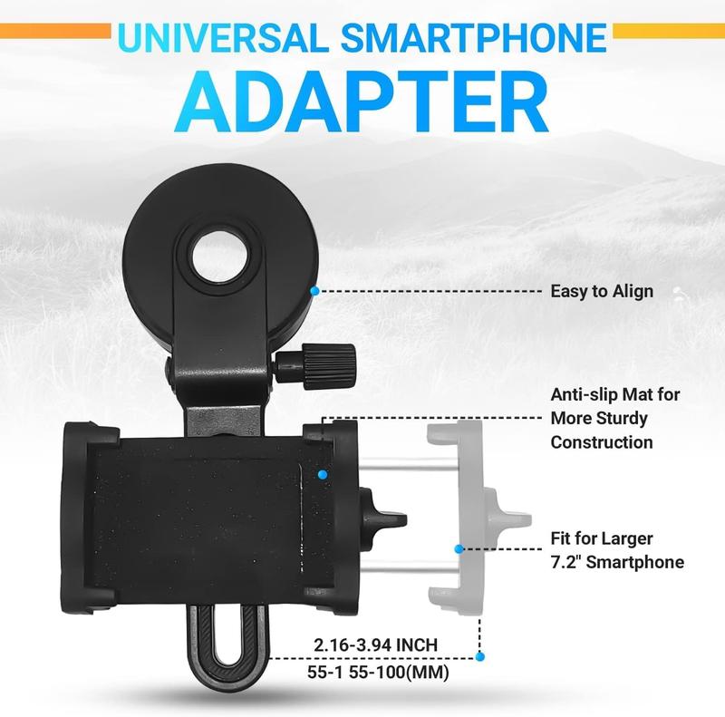 Monocular Telescope – 10 x 42 Spotting Scope for Bird Watching, Hunting, Nature Exploring – Includes Tripod and Smartphone Holder – Convenient and Portable Carry Case