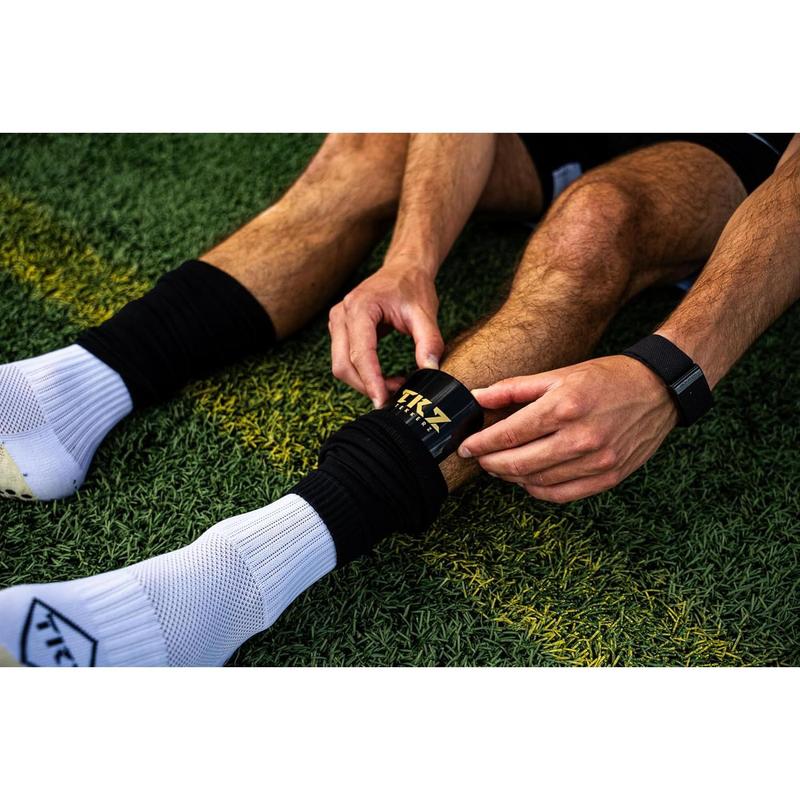 leg sleeve over 20 color variations compatible with grip socks for soccer, football, hockey, rugby athletic socks