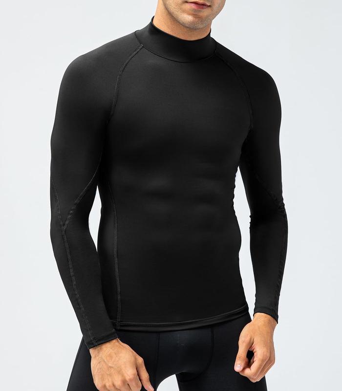 1 or 3 Pack Men's Compression Shirts Long Sleeve Workout Gym T-Shirt Running Top Cool Dry Sports Baselayer Undershirts