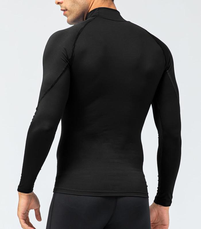 1 or 3 Pack Men's Compression Shirts Long Sleeve Workout Gym T-Shirt Running Top Cool Dry Sports Baselayer Undershirts